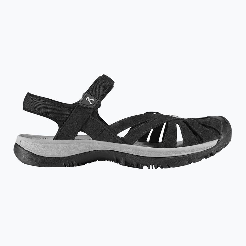 KEEN Rose black/neutral gray women's sandals 9