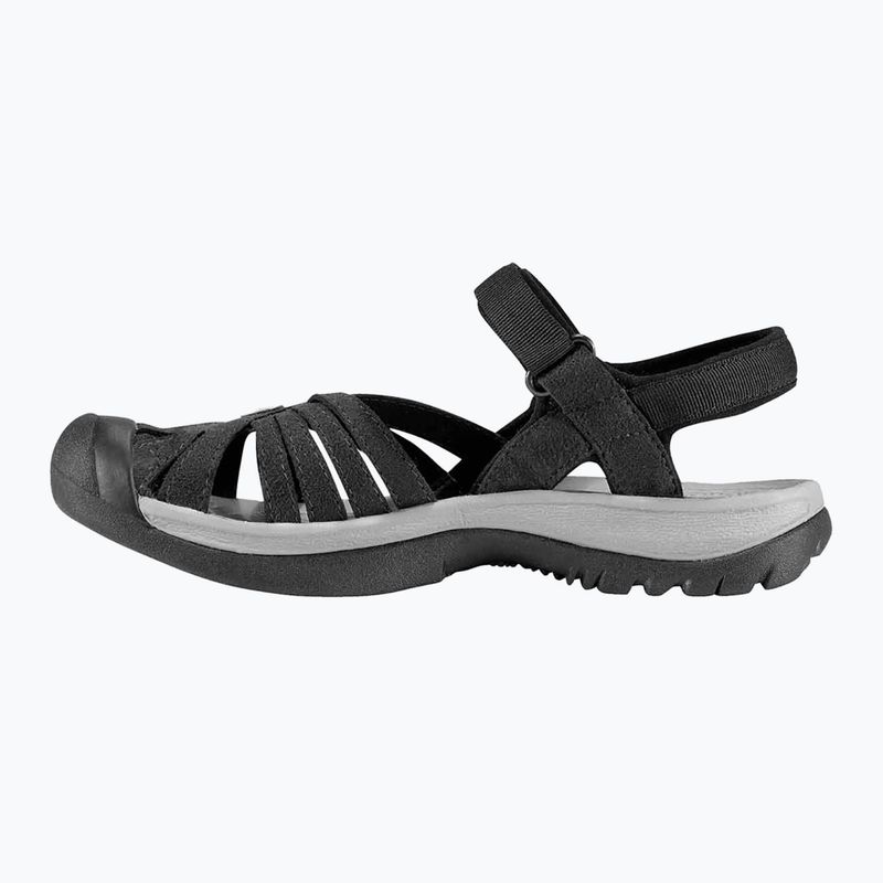 KEEN Rose black/neutral gray women's sandals 10