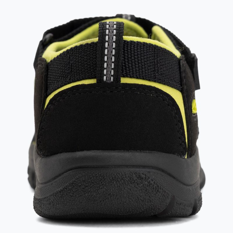 Children's sandals KEEN Newport H2 black/lime green 6