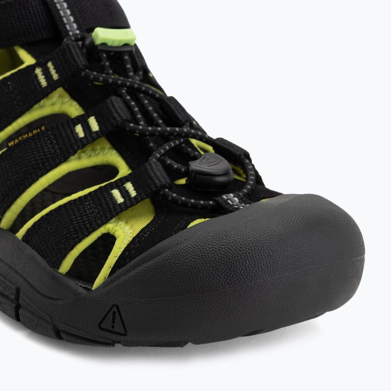 Children's sandals KEEN Newport H2 black/lime green 7