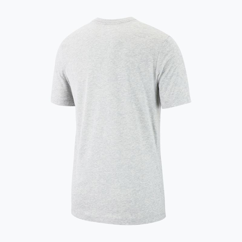 Men's T-shirt Nike Dri-Fit dark grey heather/black 6