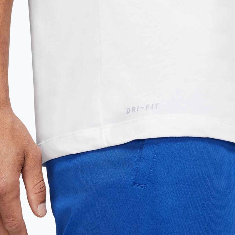 Men's T-shirt Nike Dri-Fit smokey white/black 5