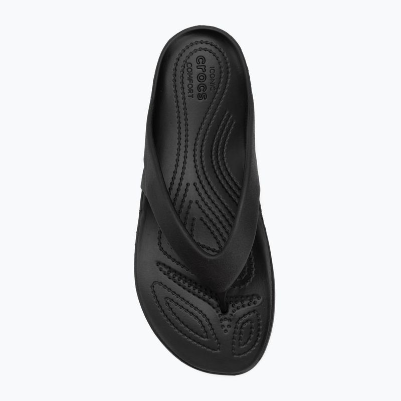 Women's Crocs Kadee II Flip Flops black 5