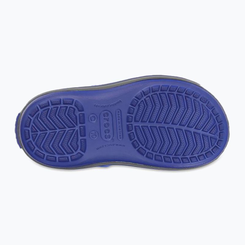 Crocs Winter Puff Kids snow boots cerulean blue/light grey 4