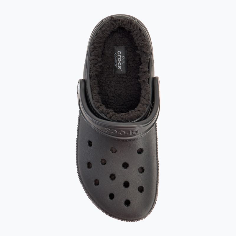 Crocs Classic Lined Clog slides black/black 6