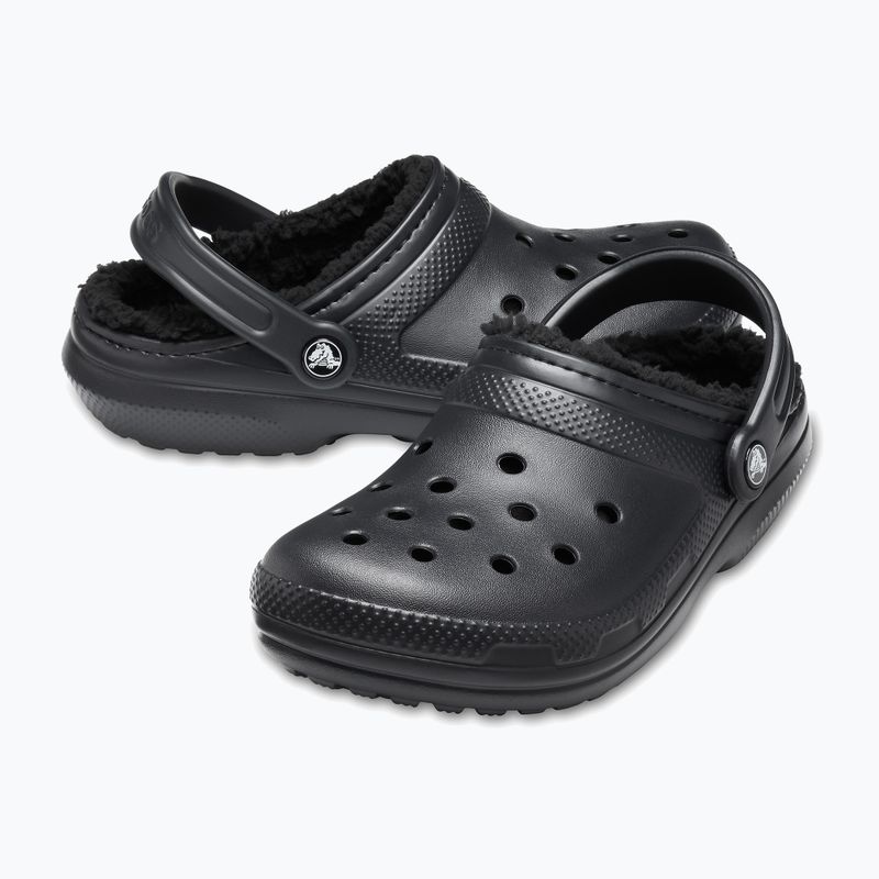 Crocs Classic Lined Clog slides black/black 14