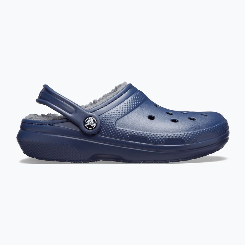 Crocs Classic Lined Clog slides navy/charcoal 10