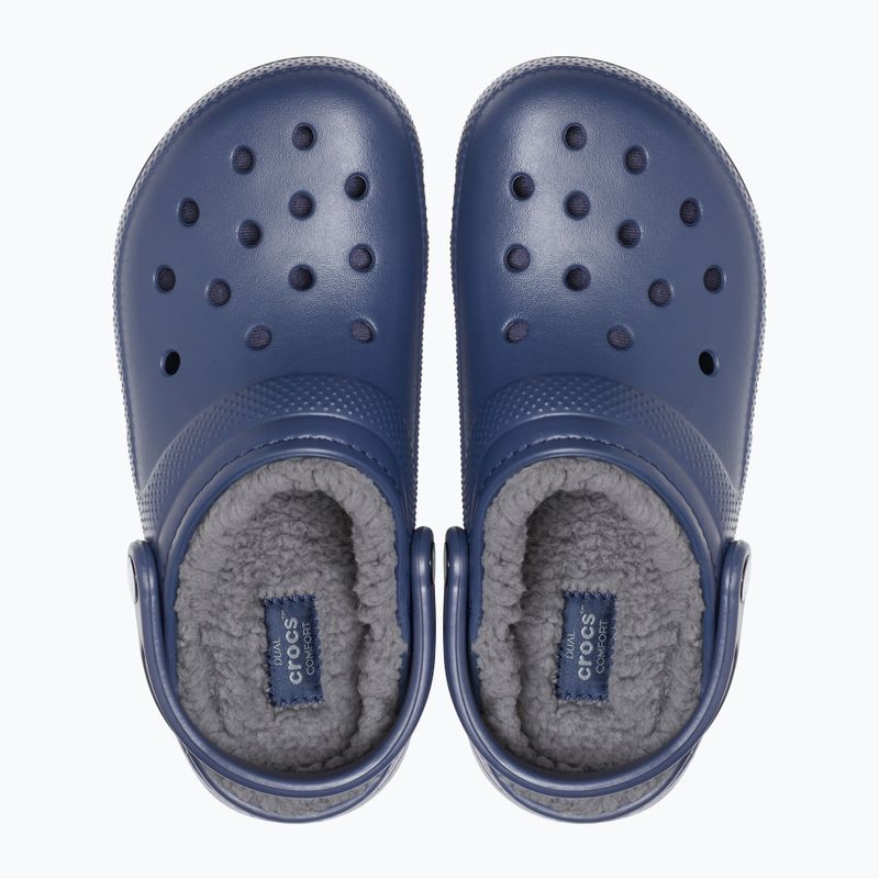 Crocs Classic Lined Clog slides navy/charcoal 13