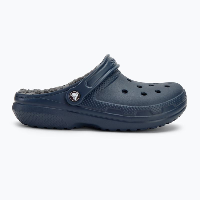 Crocs Classic Lined Clog slides navy/charcoal 3