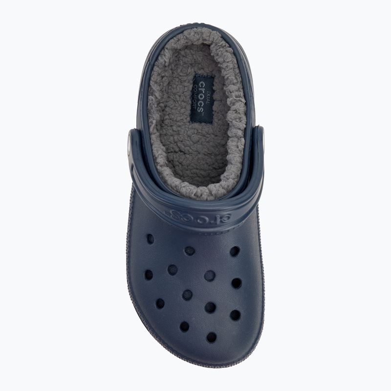 Crocs Classic Lined Clog slides navy/charcoal 6