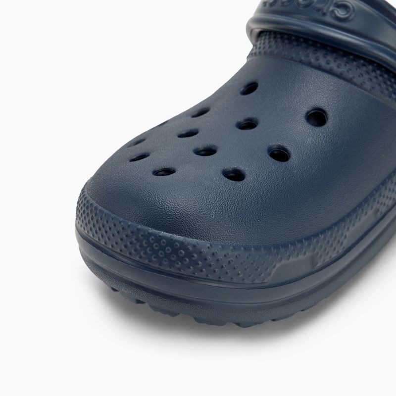 Crocs Classic Lined Clog slides navy/charcoal 8