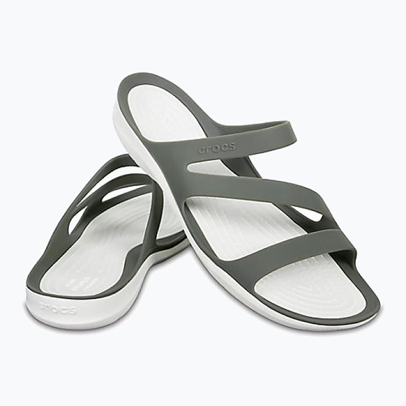 Women's Crocs Swiftwater Sandal W smoke/white slides 9