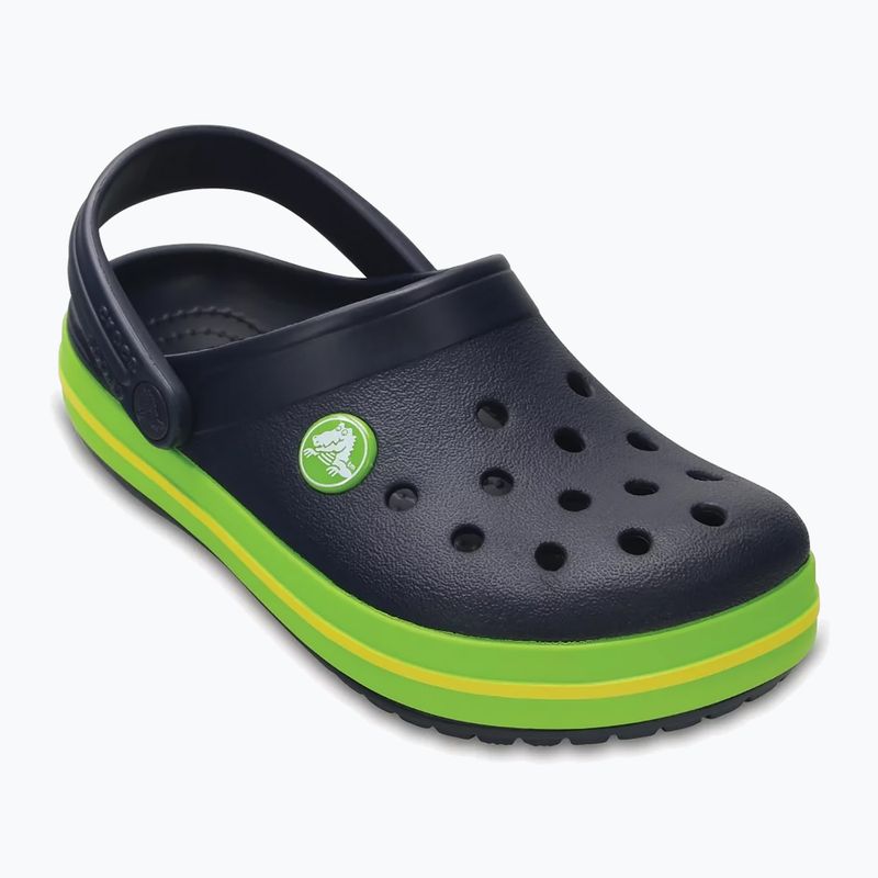 Crocs Crocband Clog Kids flip-flops navy/volt green