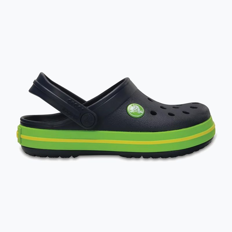 Crocs Crocband Clog Kids flip-flops navy/volt green 2