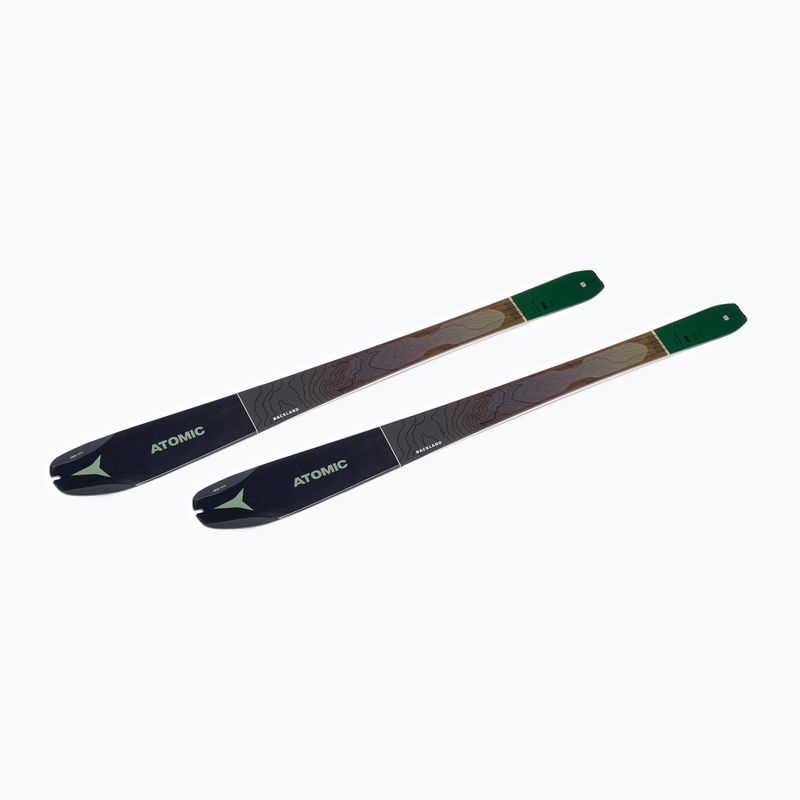 Men's Atomic Backland 95 + Skins black/green skis AAST01604 4