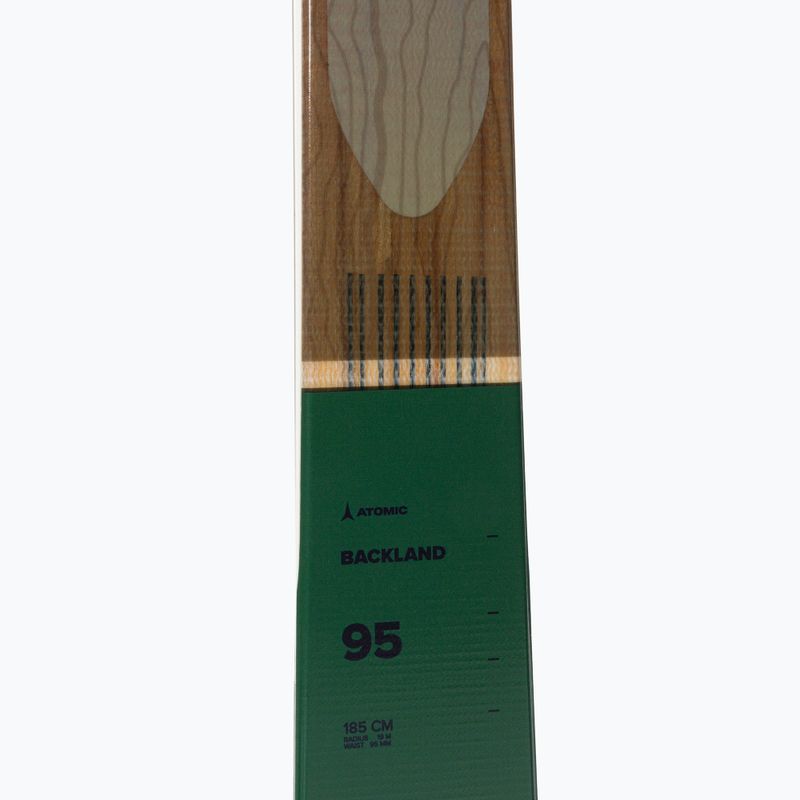 Men's Atomic Backland 95 + Skins black/green skis AAST01604 6