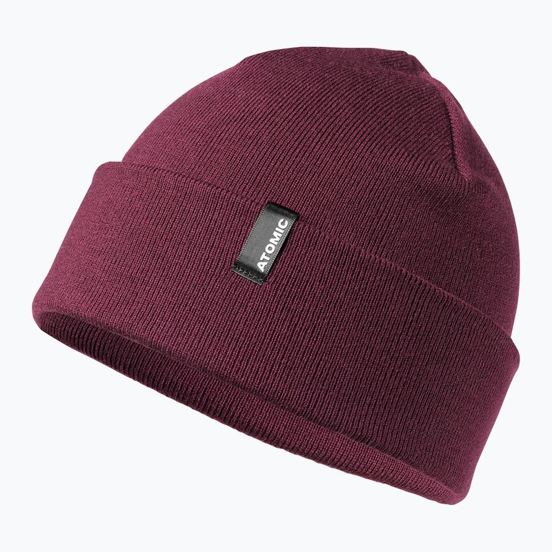 Atomic Alps Rolled Cuff Beanie maroon