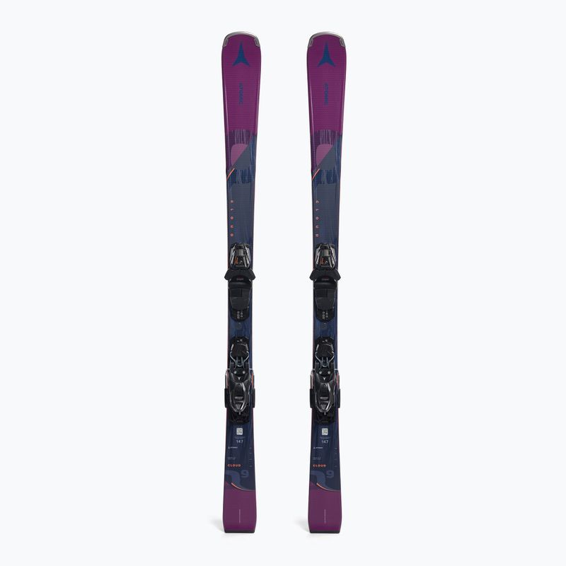 Atomic Cloud Q9 + M10 GW women's downhill skis black and purple AASS03076