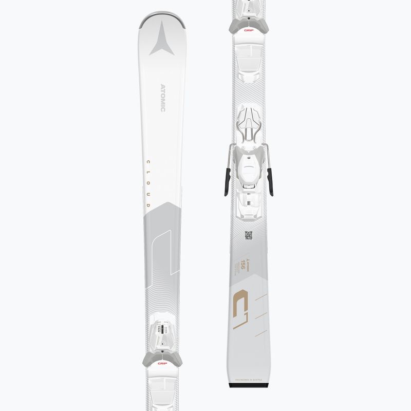Women's downhill skis Atomic Cloud C7 White + bindings M10 GW 10