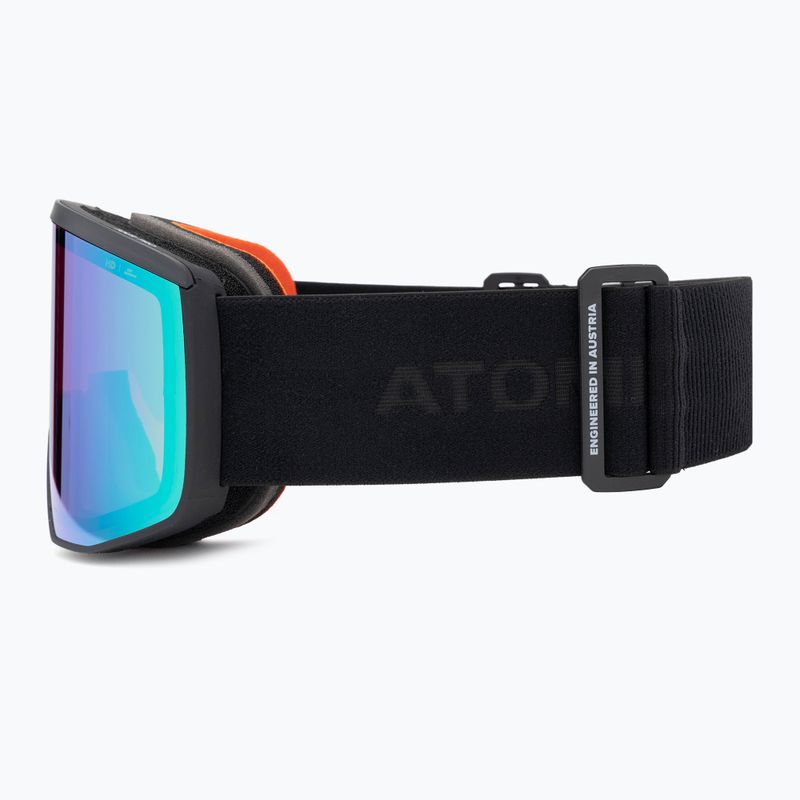 Atomic Four Pro HD all black/green ski goggles 5