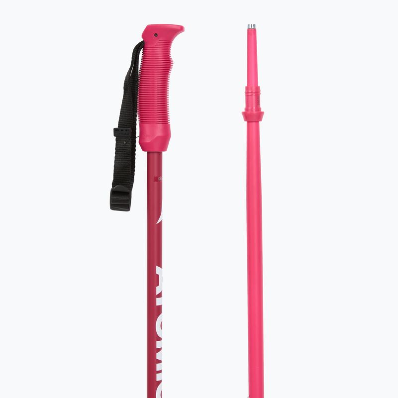 Atomic AMT JR pink children's ski poles 3