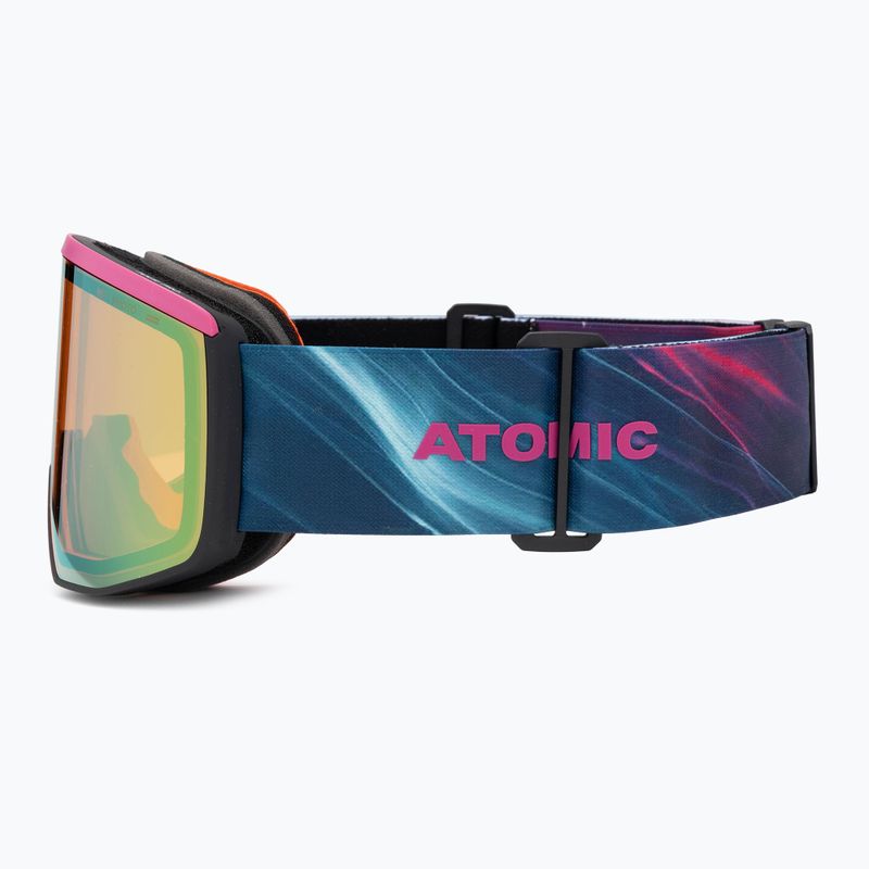 Atomic Four Pro HD Photo green/purple/cosmos/green gold ski goggles 5
