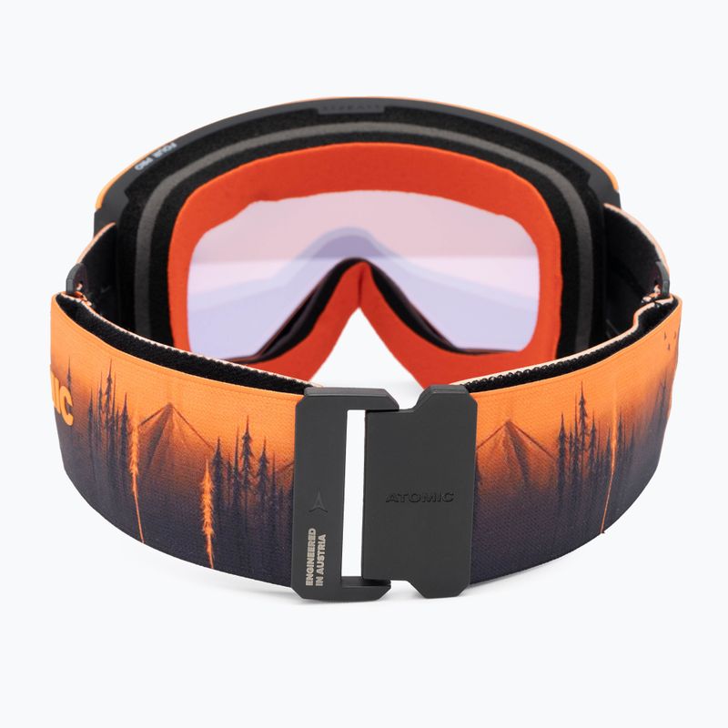 Atomic Four Pro HD Photo black/orange/tree/amber gold ski goggles 4