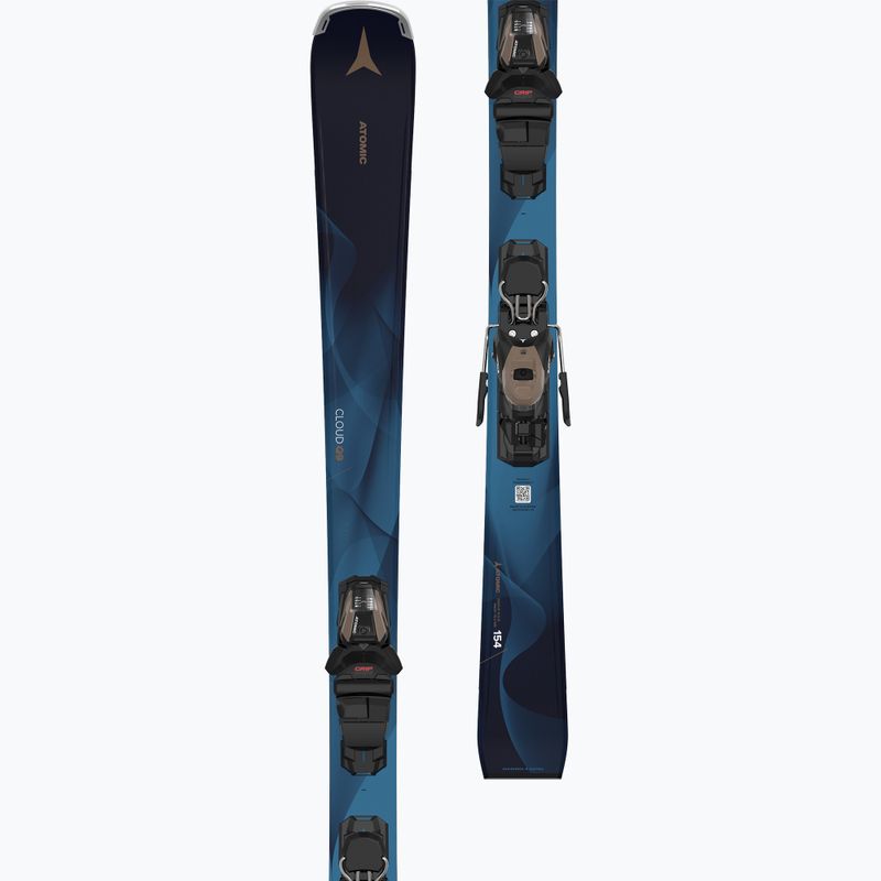 Women's downhill skis Atomic Cloud Q9 + bindings M10 GW blue 10