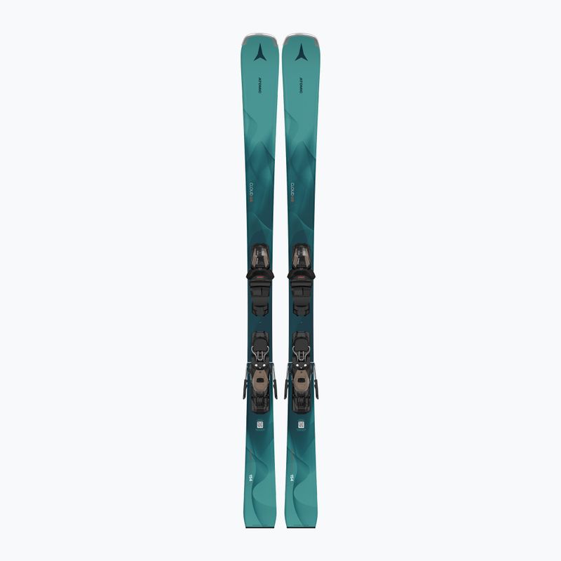 Women's downhill skis Atomic Cloud Q8 + bindings M10 GW petrol