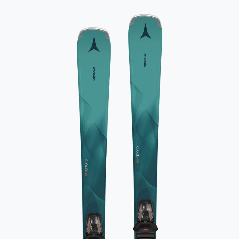 Women's downhill skis Atomic Cloud Q8 + bindings M10 GW petrol 9