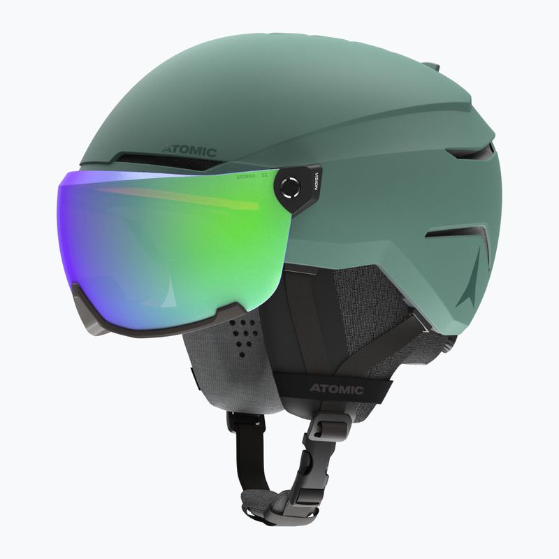 Atomic Savor Visor Stereo green/green stereo ski helmet 2
