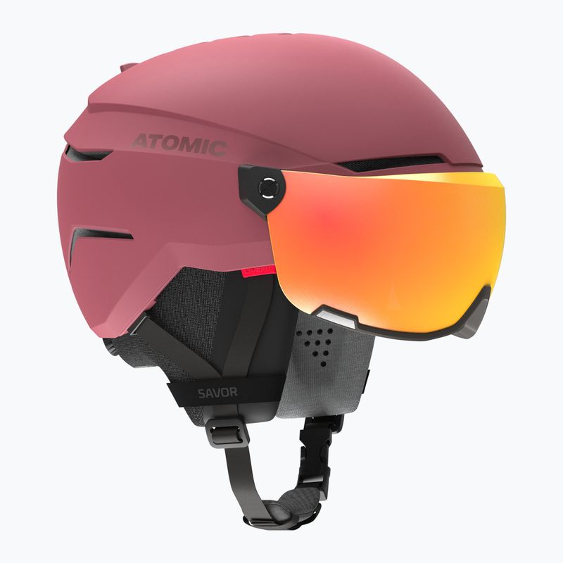 Atomic Savor Visor Stereo ski helmet maroon/red stereo