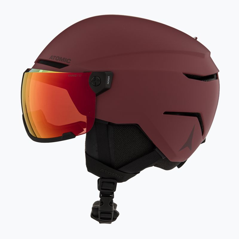 Atomic Savor Visor Stereo ski helmet maroon/red stereo 3
