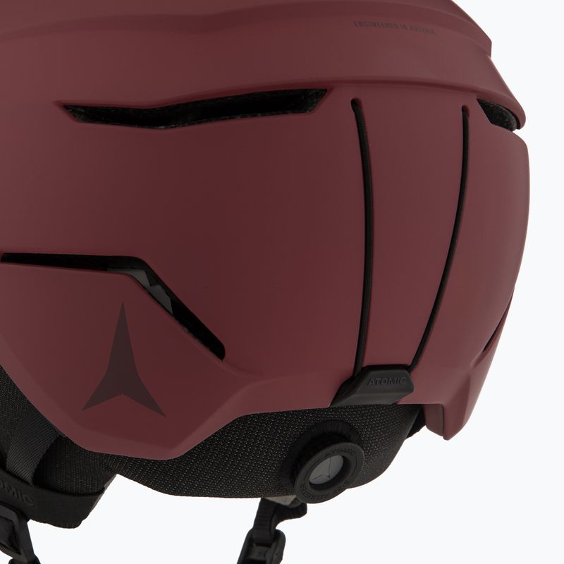 Atomic Savor Visor Stereo ski helmet maroon/red stereo 7
