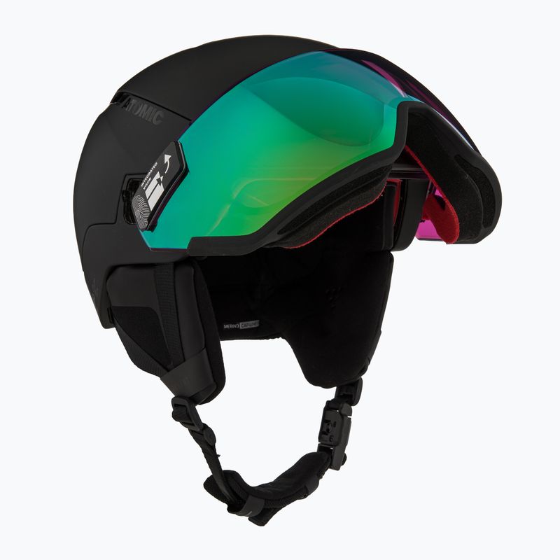 Atomic Revent GT Amid Visor HD black/green hd ski helmet 11