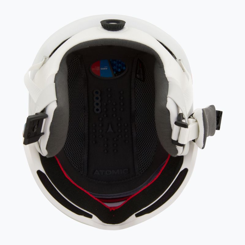 Atomic Revent GT Amid Visor HD ski helmet white heather/red hd 5