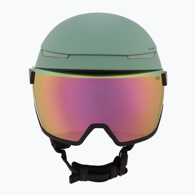 Atomic Revent GT Amid Visor HD pistachio/pink copper hd ski helmet 2