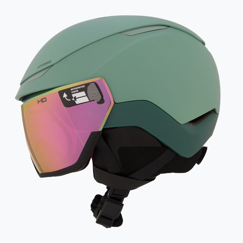 Atomic Revent GT Amid Visor HD pistachio/pink copper hd ski helmet 4