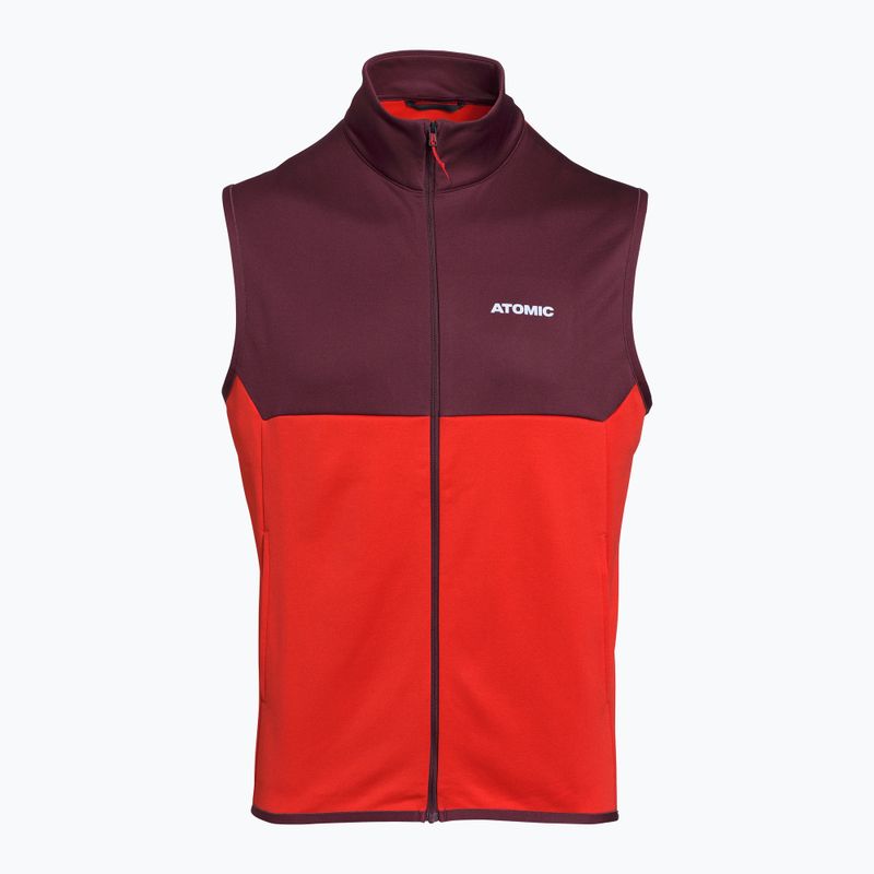 Men's Atomic Alps Vest sleeveless red/ maroon 3