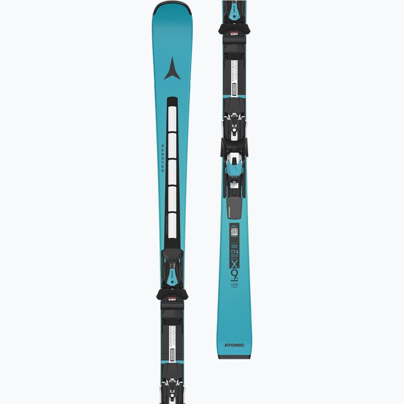Alpine skis Atomic Redster X9S Revoshock S + bindings I12 GW teal tension 8