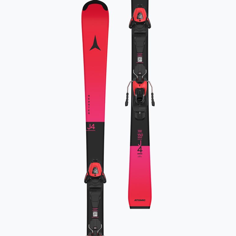 Children's alpine skis Atomic Redster J4 + bindings L6 GW red tension/black 7