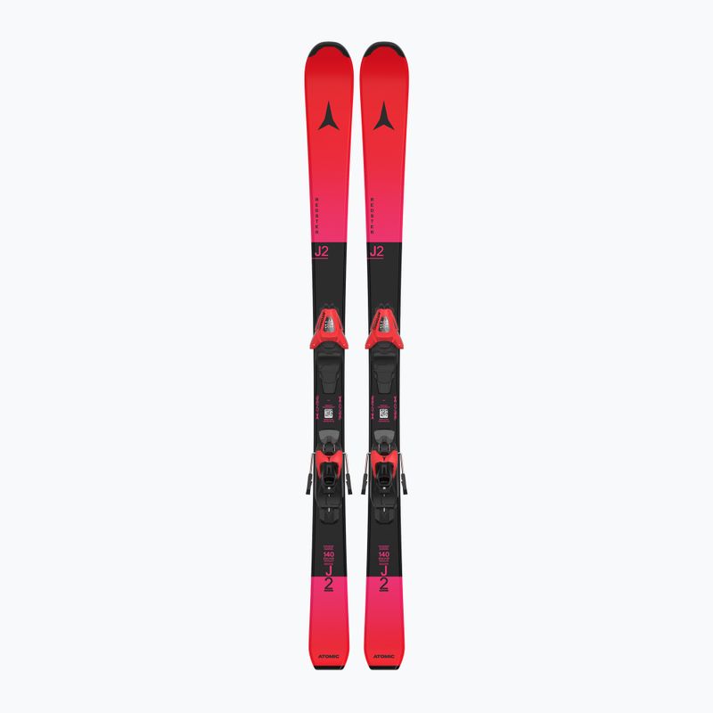 Kids' alpine skis Atomic Redster J2 JTM + bindings C5 GW red tension/black