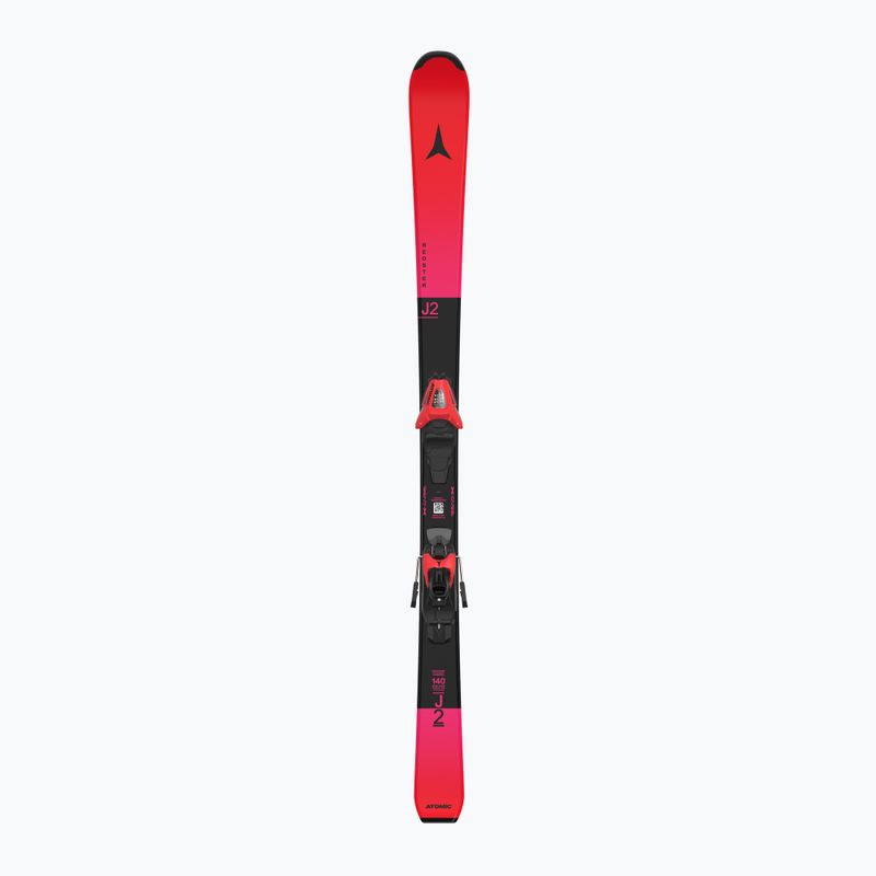 Kids' alpine skis Atomic Redster J2 JTM + bindings C5 GW red tension/black 4