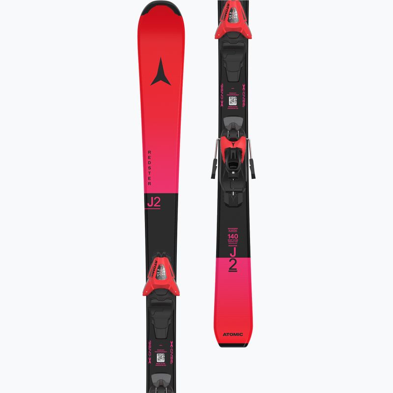 Children's alpine skis Atomic Redster J2 JTM + bindings C5 GW red tension/black 7