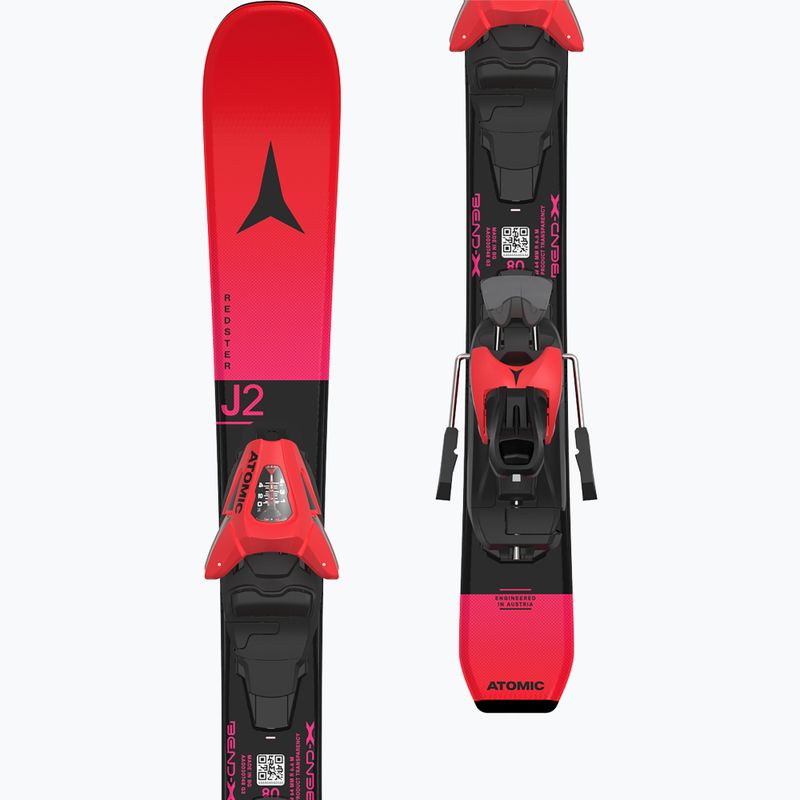 Children's alpine skis Atomic Redster J2 JTXS + bindings C5 GW red tension/black 7