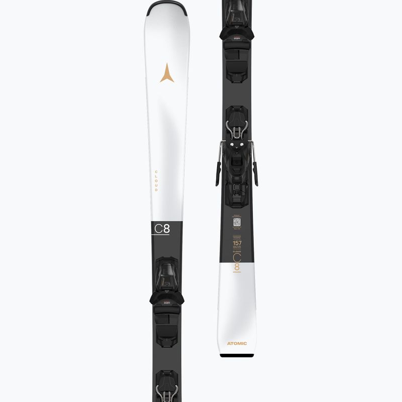 Women's alpine skis Atomic Cloud C8 + M10 GW bindings white/black 7