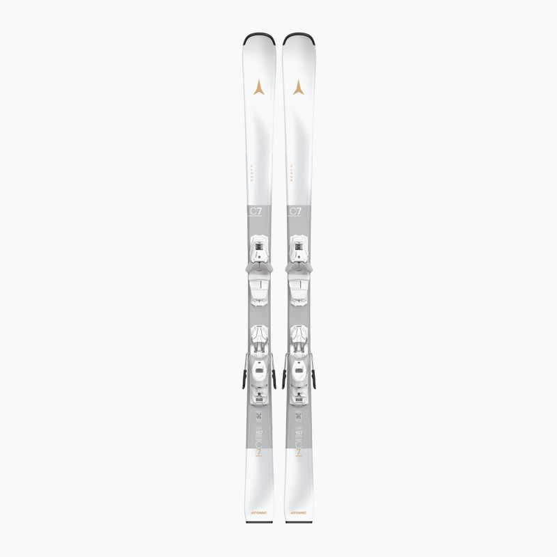 Women's alpine skis Atomic Cloud C7 White + bindings M10 GW white