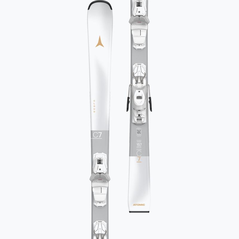 Women's alpine skis Atomic Cloud C7 White + bindings M10 GW white 7