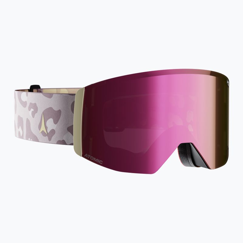 Ski goggles Atomic Four Q L Signature AE HD wild/concrete/pink copper hd