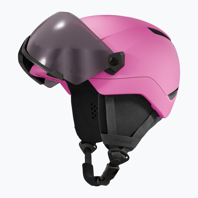 Children's ski helmet Atomic Revent Visor Jr pink/silver flash 3
